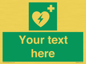 Custom Defibrillator Sign